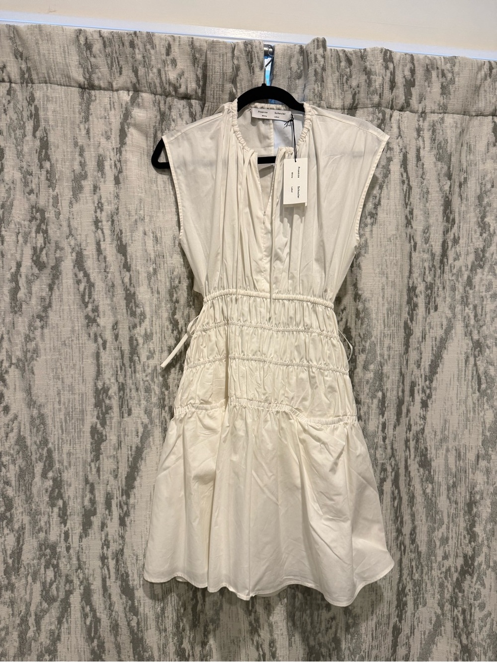 NWT! Proenza Schouler White Label Ruched Waist Midi Dress
